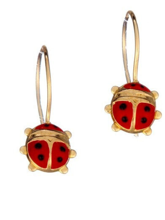 Papoulidis Jewellery Kinder Ohrringe Anhänger aus Gold 14K