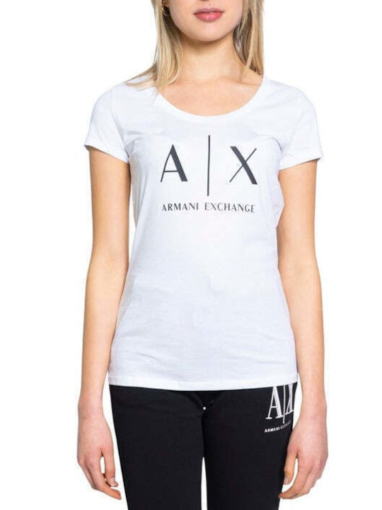 Armani Exchange Γυναικείο Αθλητικό T-shirt Λευκό