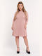 Comfort Mini Kleid Nude.