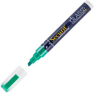 Securit Маркер Зелен Черна дъска Liquid Chalk за Стъкло
