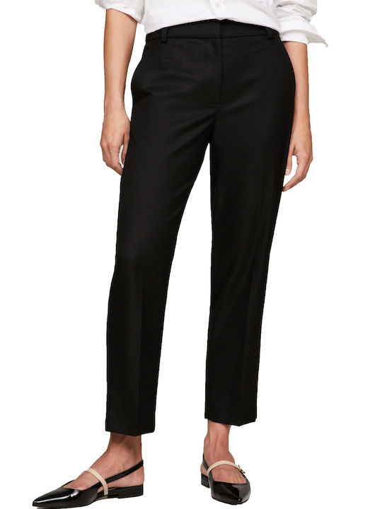 Tommy Hilfiger Women's Fabric Trousers Black