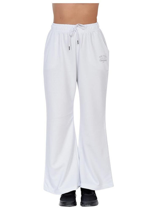 Damen Stoff Hose Schlaghose Faint fuchsia