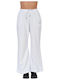 Damen Stoff Hose Schlaghose Faint fuchsia