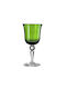 Mario Luca Giusti Alto Glass Liqueur/Ouzo made of Glass in Green Color Goblet