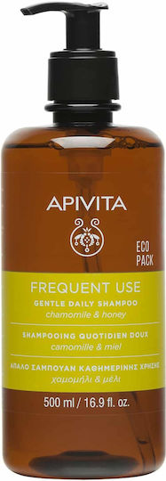 Apivita Frequent Use Chamomile & Honey Σαμπουάν Αναδόμησης/Θρέψης & Ενυδάτωσης για Όλους τους Τύπους Μαλλιών 500ml
