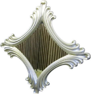 Epiplo-Fos 0200009 Wandspiegel Rechteckig Silber 100x100cm
