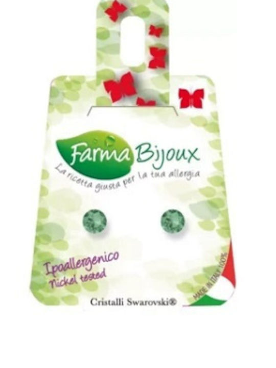 Farma Bijoux Υποαλλεργικά Παιδικά Σκουλαρίκια Καρφωτά με Πέτρες