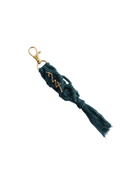 Lucrat manual Keychain Farmecul Μακραμέ Verde