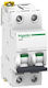 Schneider Electric Αυτόματη Ασφάλεια 3A Διπολική AC A9F84203