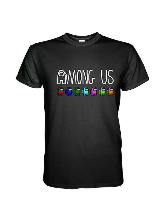 T-shirt Among Us Μαύρο