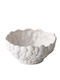 Raw Ceramic Salad Bowl White 14x14x5cm
