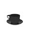 Evivak Cup Tea Porcelain Black 290ml