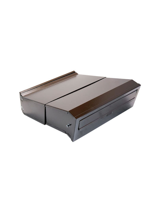 Damech Outdoor Mailbox Inox in Brown Color 30x24cm