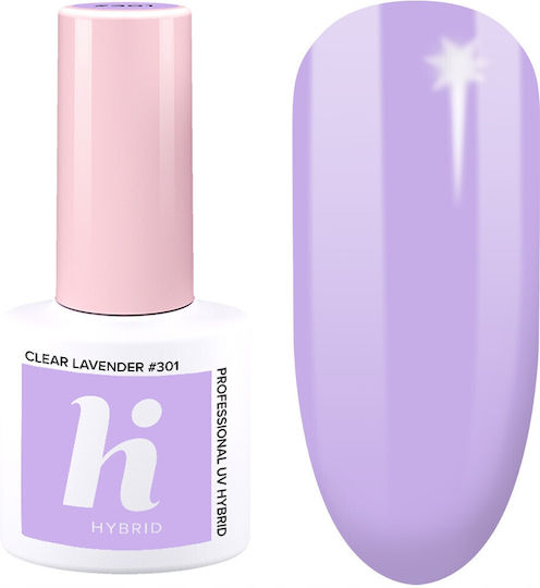 Hi Hybrid Glossy Nagellacke Lang anhaltende Politur 301 Klare Lavendel 5ml