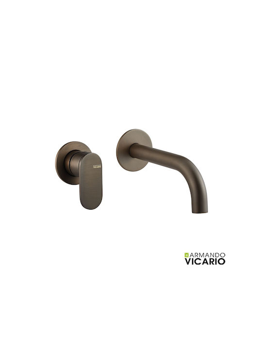 Armando Vicario Mixer & Mundstück-Set Einbau für für Waschbecken Bronze