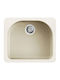 Elleci Fox 250 FOX250-62 Drop-In Chiuvetă din Granit Sintetic L60xW52cm Alb