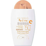 Avene Eau Thermale Fluide Mineral Teinte Waterproof Sunscreen Cream Face SPF50 with Color 40ml