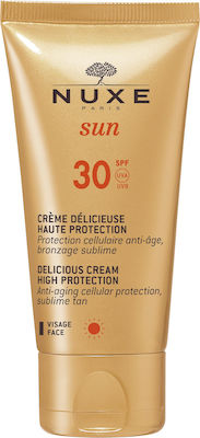 Nuxe Sun Delicious Водоустойчива Слънцезащитна Крем За лице SPF30 50мл