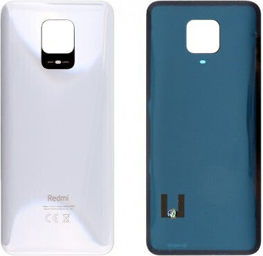 Capac Baterie Batterycover W O Camera Lens Alb pentru Xiaomi Redmi Note 9 Pro.