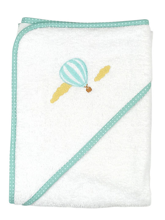 Baby Star Baby Hooded Bath Towel Beige 95x95cm 9986L