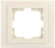Mono Electric Switch Frame 1 Position Horizontal Installation in Beige Color 500-001737160