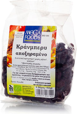 Grigoriou Family Farms Βιολογικά Cranberries 150gr