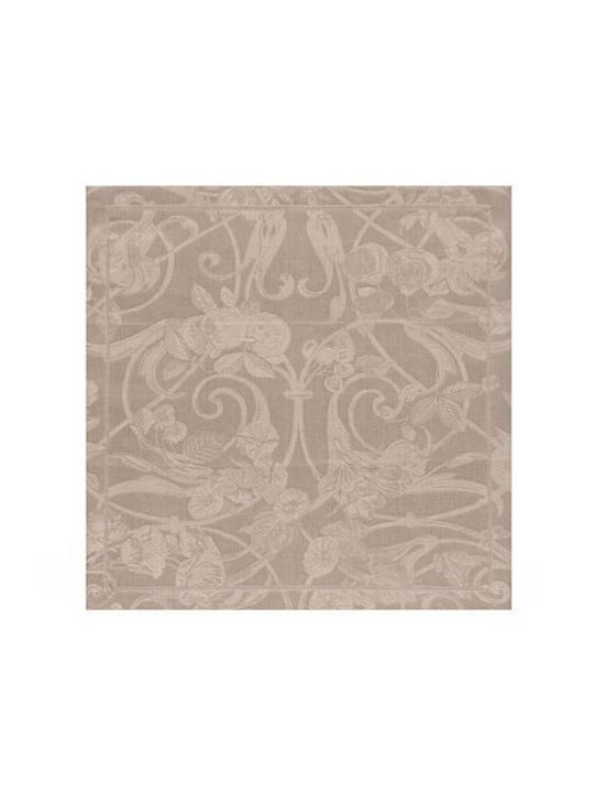 Le Jacquard Francais Prosop în Culoarea Negru 50x50cm 4buc