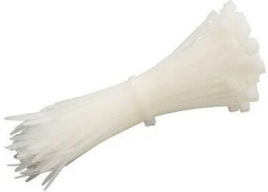 Vorel Legături Cablu Din Plastic 300mmx3.6mm În Culoare Albă 100 Buc