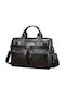 Leather Men's Briefcase Black
