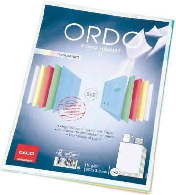 Skag Folder Transparent with Ears for Paper A4 10pcs