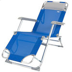 Aktive Sunbed-Armchair Beach Blue 153x33x47cm.