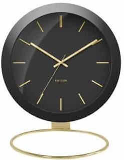 Karlsson Globe Tabletop Clock with Indicators Metal Black KA5832BK