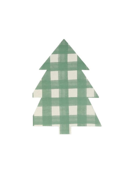 Meri Meri Christmas Napkins Green