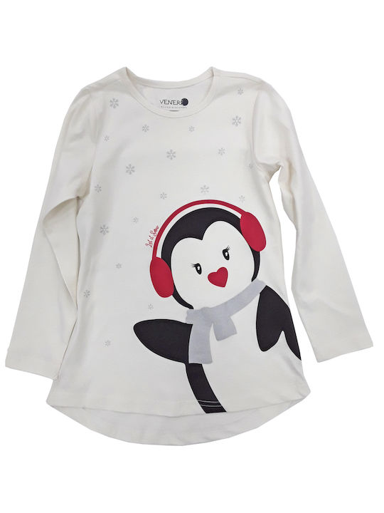 Venere Kids Blouse Long Sleeve White.