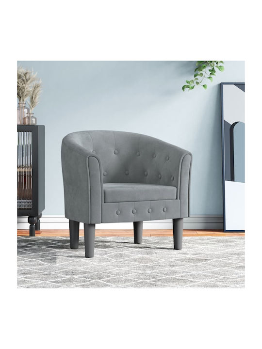 Armchair Dark Grey 70x56x68cm