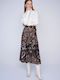 Ale - The Non Usual Casual Midi Skirt in Brown color