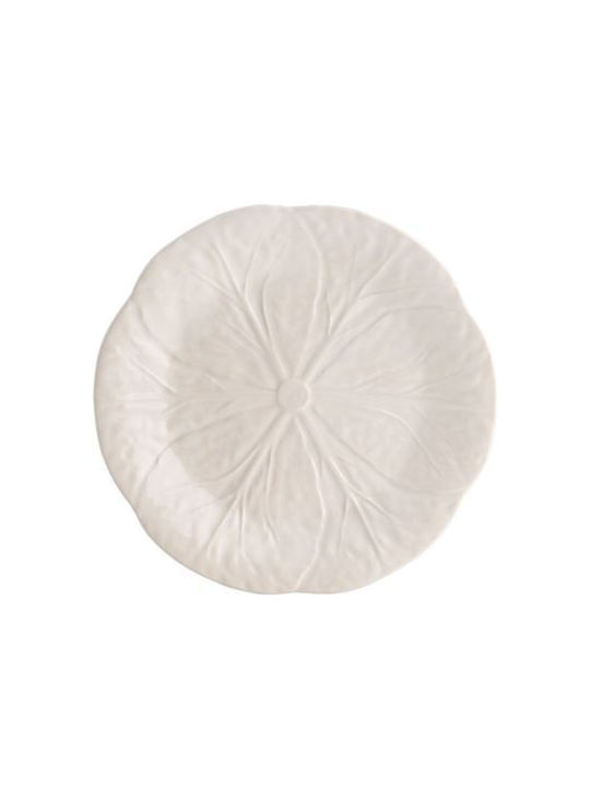 Bordallo Pinheiro Weihnachtlich Platte Keramik Beige D19cm.