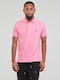 Ralph Lauren Men's Short Sleeve T-shirt Turtleneck Pink