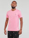 Ralph Lauren Ajuste Ανδρική Μπλούζα Κοντομάνικη Ροζ