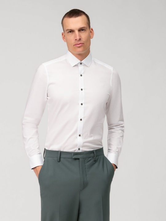 Olymp Level Five Long-sleeved Shirt White