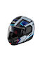 Nolan N90-3 Classic N-Com 8 Lighthouse 50 White/Blue Motorradhelm Aufklappbar ECE 22.06