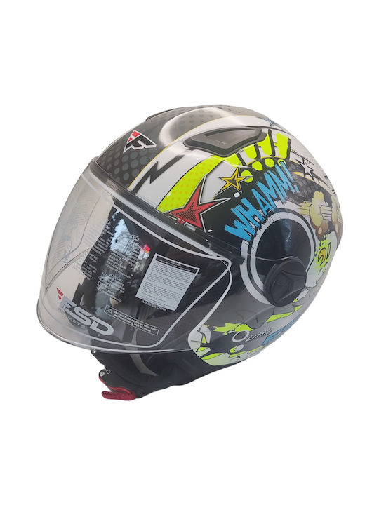 Faseed 700 Boom Kids Motorcycle Helmet Jet