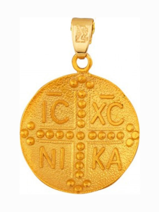 Xrisokosmima Висулка Детски Талисман Двустранен от Злато 14K FL006A