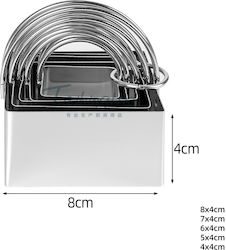 EBEST Pungi pătrate metalice pătrate 24305202 5pcs