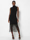 Floss Mini Dress Turtleneck Black