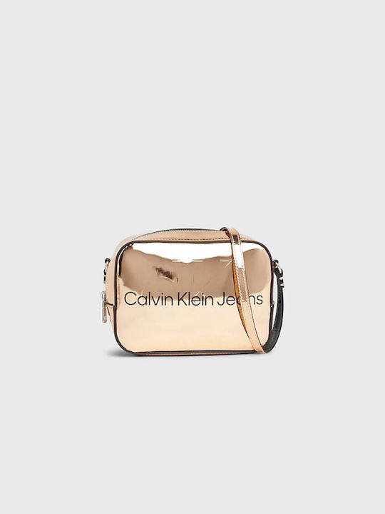 Calvin Klein Sculpted Women's Bag Crossbody Gold
