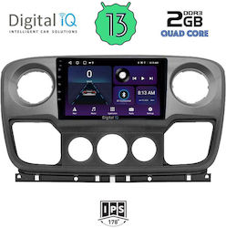 Digital IQ Car-Audiosystem für Opel Movano Renault Haupt- Nissan NV400 2010-2020 (Bluetooth/USB/WiFi/GPS) mit Touchscreen 10"