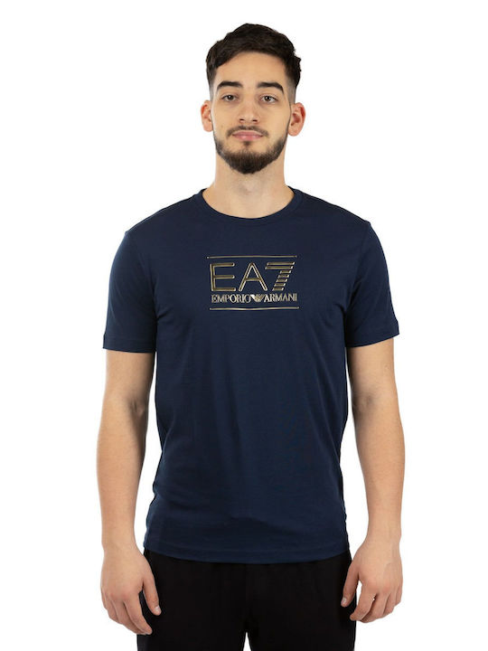 Emporio Armani Bărbați T-shirt Sportiv cu Mânecă Scurtă Aur