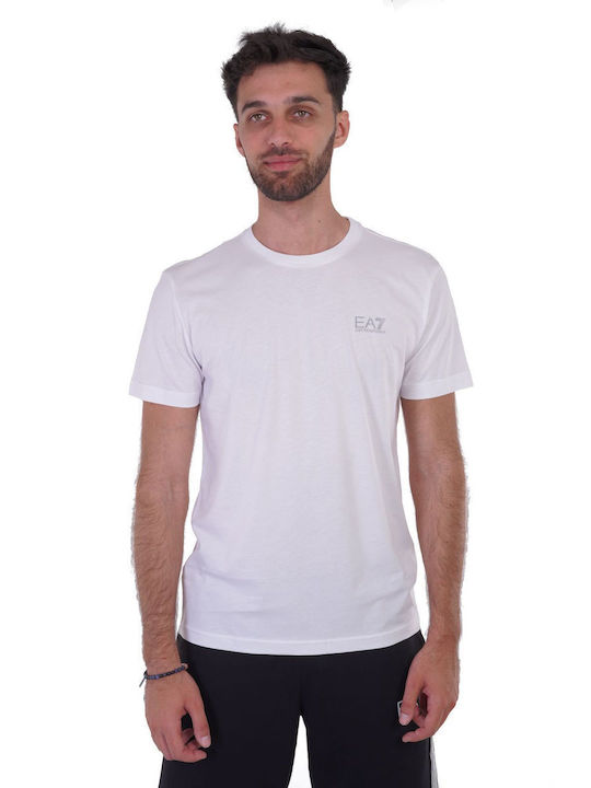 Emporio Armani Herren Sport T-Shirt Kurzarm Weiß