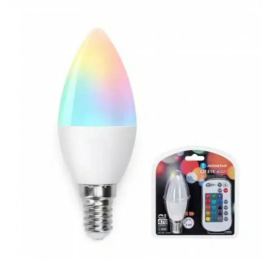 Aigostar Smart Lampe LED 4.8W für Fassung E14 und Form C37 RGBW Dimmbar